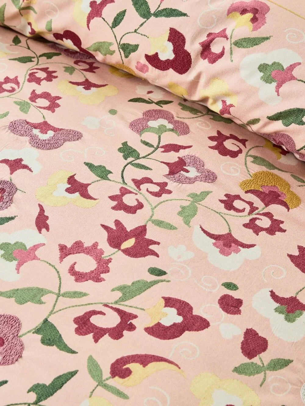 Pottery Barn Molly Suzani Embroidered Duvet Cover King / California King Bedding
